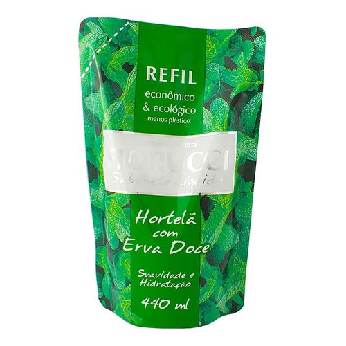 Sabonete Líquido Fiorucci Hortelã Com Erva Doce Refil 440ml Sabonete Líquido Fiorucci Hortelã Com Erva Doce Refil 440ml