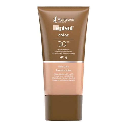 Protetor Solar Episol Color Pele Clara FPS30 40g Protetor Solar Episol Color Pele Clara FPS30 40g