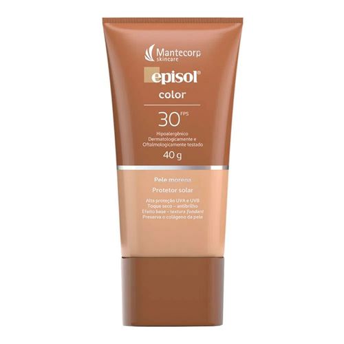 Protetor Solar Episol Color Pele Morena FPS 30 Mantecorp Skincare 40g