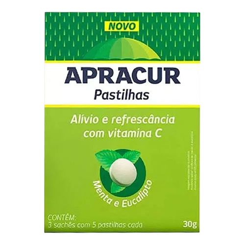 Apracur Menta 15 Pastilhas Apracur Menta 15 Pastilhas