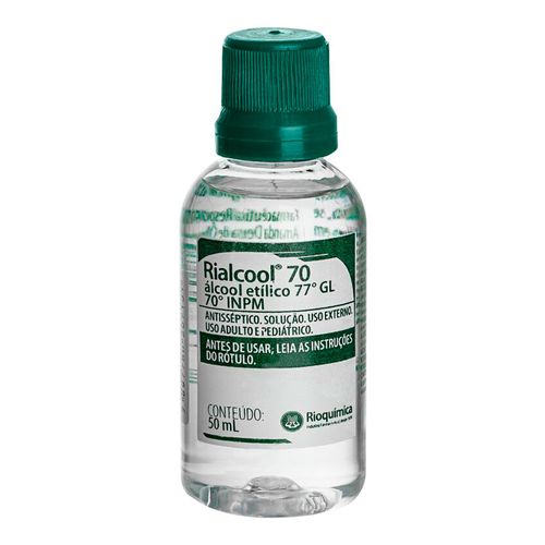Rialcool 70 Rioquímica 50ml Rialcool 70 Rioquímica 50ml