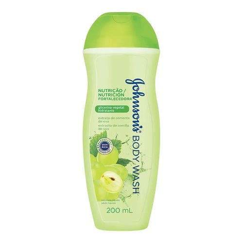 Sabonete Líquido Johnson's Nutrição Fortalecedora Semente de Uva 200ml Sabonete Líquido Johnson's Nutrição Fortalecedora Semente de Uva 200ml