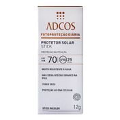 Protetor Solar Facial Adcos Stick Incolor FPS 70 12g