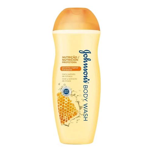 Sabonete Líquido Johnson's Nutrição Protetora Mel e Linhaça 200ml Sabonete Líquido Johnson's Nutrição Protetora Mel e Linhaça 200ml