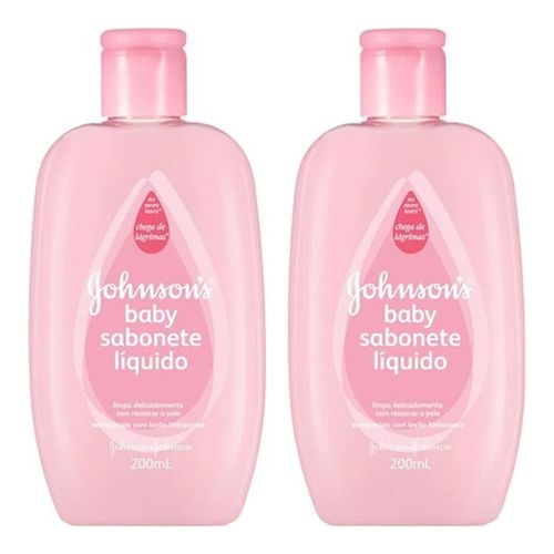 Sabonete Líquido Johnson´s Baby Hidratante Pink 200ml 2 Unidades