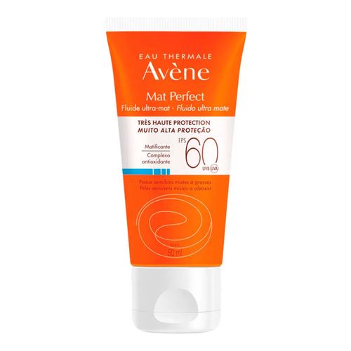 Protetor Solar Facial Avène Mat Perfect FPS 60 sem Cor 50ml Protetor Solar Facial Avène Mat Perfect FPS 60 sem Cor 50ml