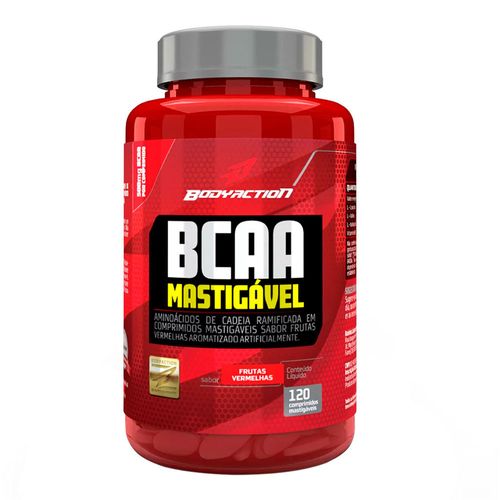 BCAA 2g 120 cápsulas Mastigável - Body Action BCAA 2g 120 cápsulas Mastigável - Body Action
