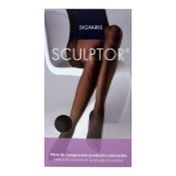 Meia Calça Sigvaris Sheer Anticelulite M Curto Ponteira Fechada Cor Natural Feminina