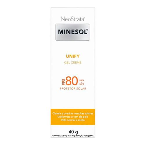 Protetor Solar Facial Neostrata Minesol Unify Fps80 40g Protetor Solar Facial Neostrata Minesol Unify Fps80 40g