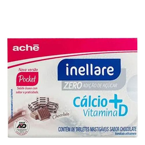 Inelatte Pocket Chocolate Zero Açúcar Aché 6 Tabletes Mastigáveis Inelatte Pocket Chocolate Zero Açúcar Aché 6 Tabletes Mastigáveis