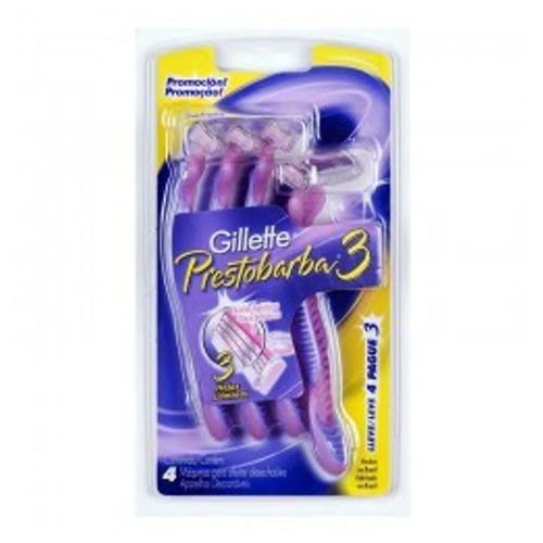 Aparelho Prestobarba3 Feminino 4 Unidades Aparelho Prestobarba3 Feminino 4 Unidades