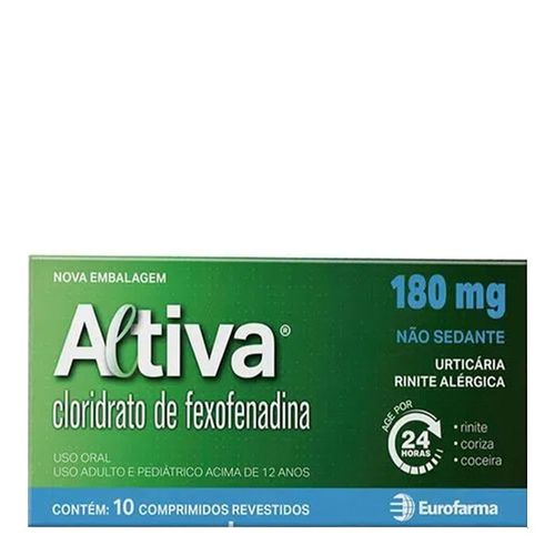 Altiva 180mg Eurofarma 10 Comprimidos Altiva 180mg Eurofarma 10 Comprimidos