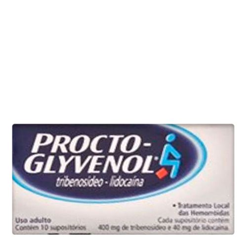 Procto Glyvenol Novartis 10 Suporistórios Procto Glyvenol Novartis 10 Suporistórios