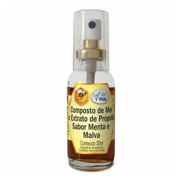 Própolis, Mel, Menta e Malva Apis Vida Spray 30ml