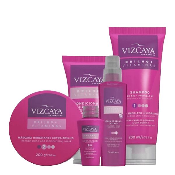 Serum Vizcaya Brilho + Vitamina + Argan 70ml