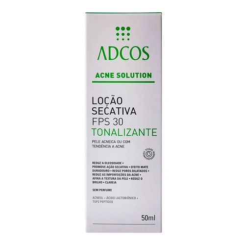 Loção Secativa Tonalizante Adcos Acne Solution 50ml