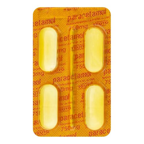 Paracetamol Blister 750mg Genérico Teuto 4 Comprimidos Paracetamol Blister 750mg Genérico Teuto 4 Comprimidos