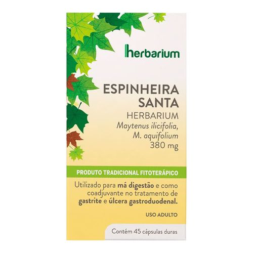 Espinheira Santa 380mg Herbarium 45 Cápsulas Espinheira Santa 380mg Herbarium 45 Cápsulas