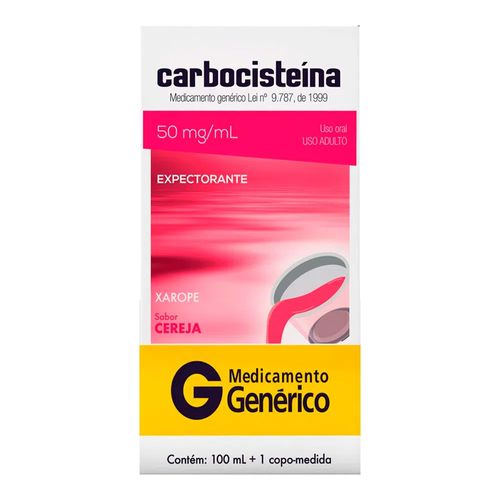 Carbocisteína Adulto 50mg/Ml Genérico Cimed 100ml Xarope