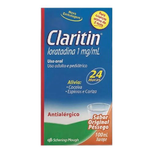 Claritin Pediátrico 1mg/ml Xarope 100ml Claritin Pediátrico 1mg/ml Xarope 100ml