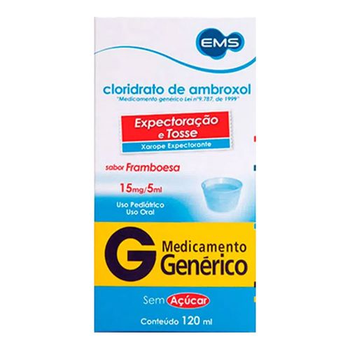 Expectorante Cloridrato Ambroxol 3Mg/Ml Genérico Ems 120Ml