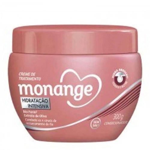 Creme De Tratamento Monange Hidratação Intensiva 300g Creme De Tratamento Monange Hidratação Intensiva 300g