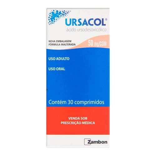 Ursacol 50mg 30 Comprimidos