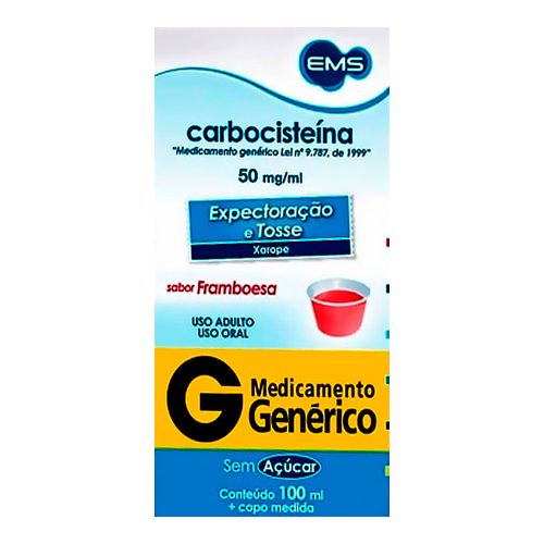 Expectorante Carbocisteina 50Mg/Ml Genérico Ems 100Ml