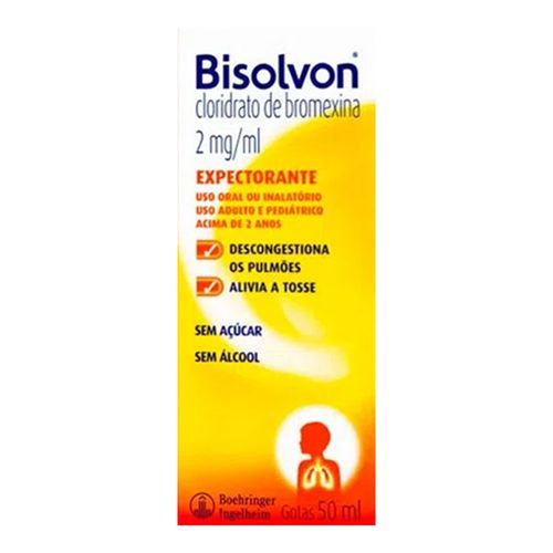 Bisolvon Solução Expectorante Boehringer 50ml Bisolvon Solução Expectorante Boehringer 50ml