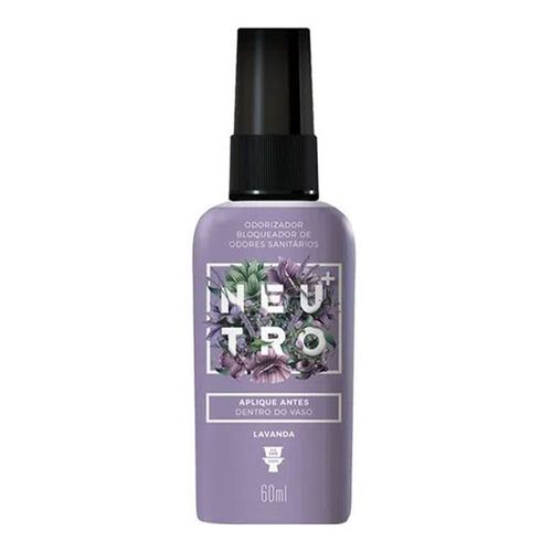Bloqueador De Odores Sanitários Neutro Lavanda 60ml Bloqueador De Odores Sanitários Neutro Lavanda 60ml