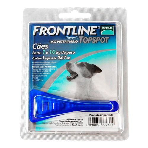 FRONTLINE TOP SPOT P - para cães até 10kg FRONTLINE TOP SPOT P - para cães até 10kg