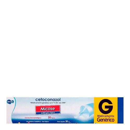 Antifúngico Cetoconazol 20Mg/G Genérico Ems 30G