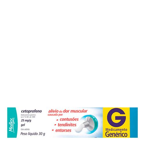 Cetoprofeno 25mg/g Gel Genérico Medley 30g