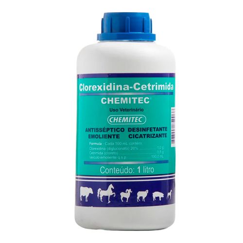 Clorexidina Cetrimida Chemitec 1 litro Clorexidina Cetrimida Chemitec 1 litro