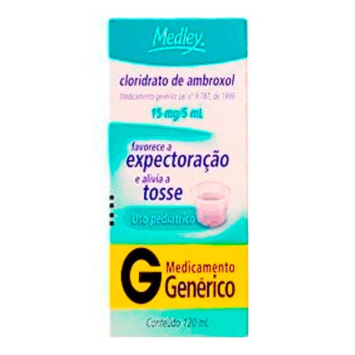 Cloridrato Ambroxol Xarope 3mg/ml Genérico Medley 120ml Cloridrato Ambroxol Xarope 3mg/ml Genérico Medley 120ml