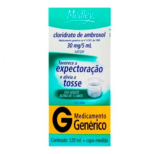 Cloridrato Ambroxol Xarope 6mg/ml Genérico Medley 120ml Cloridrato Ambroxol Xarope 6mg/ml Genérico Medley 120ml
