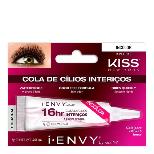 Cola Para Cílios Kiss New York 16 Horas Incolor Cola Para Cílios Kiss New York 16 Horas Incolor