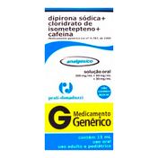 Dipirona Sódica + Cloridrato de Isometepteno + Cafeína Genérico Prati Donadutti 15ml Gotas