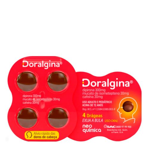 Doralgina Neo Química 4 Drágeas