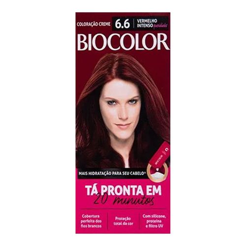 Mini Kit Tintura Biocolor Vermelho Intenso Queridinho 6.6 Mini Kit Tintura Biocolor Vermelho Intenso Queridinho 6.6