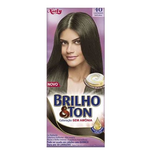 Mini Kit Tintura Brilho&Ton 4.0 Castanho Natural Mini Kit Tintura Brilho&Ton 4.0 Castanho Natural