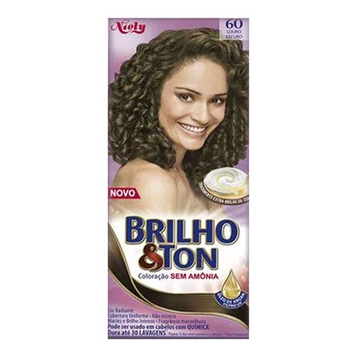 Mini Kit Tintura Brilho&Ton 6.0 Louro Escuro Mini Kit Tintura Brilho&Ton 6.0 Louro Escuro