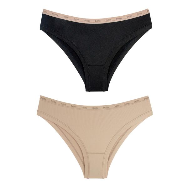 Kit Calcinha Delrio Duo Eco Sensitive Tamanho G 2 Pares