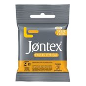 Preservativo Jontex Frutas Cítricas Com 3 Unidades