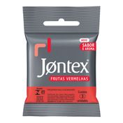 Preservativo Jontex Frutas Vermelhas 3 Unidades