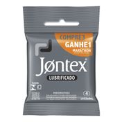 Preservativo Jontex Lubrificado 3 Unidades + 1 Preservativo Marathon