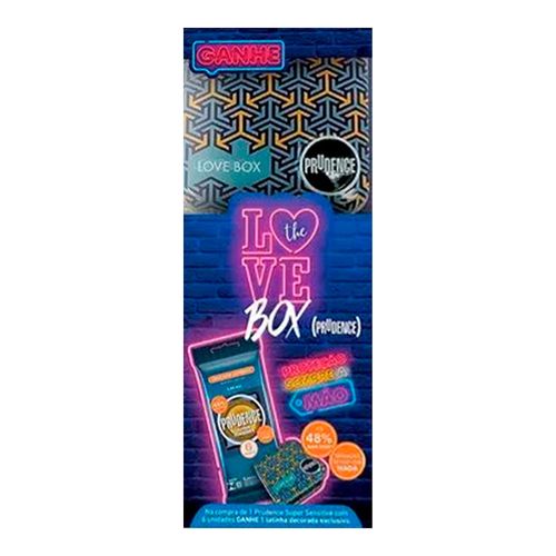 Preservativo Prudence Super Sensitive The Love Box 6 Unidades + Latinha Decorada Preservativo Prudence Super Sensitive The Love Box 6 Unidades + Latinha Decorada