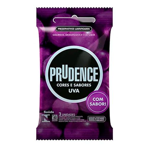 Preservativo Prudence Uva Lubrificado 3 Unidades Preservativo Prudence Uva Lubrificado 3 Unidades