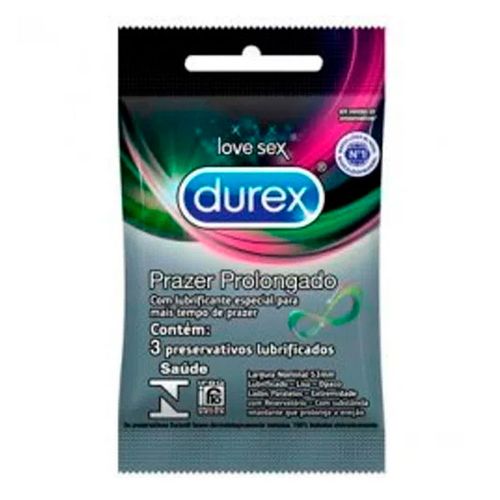 Preservativos Durex Prazer Prolongado C/3