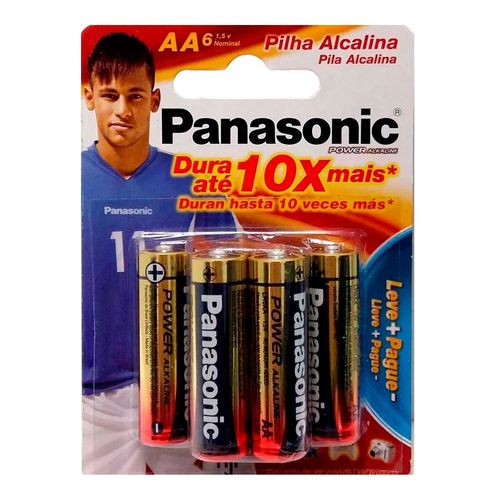 Pilha Alcalina Panasonic Power Alkaline AA 6 Unidades Pilha Alcalina Panasonic Power Alkaline AA 6 Unidades